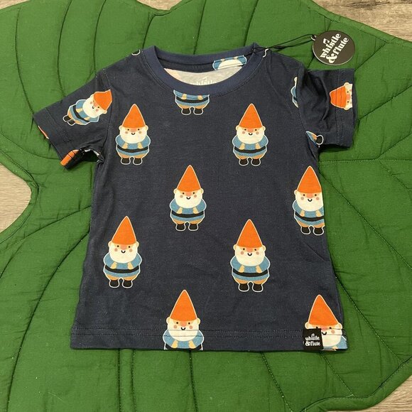 Whistle & Flute 1-2Y Gnome All Over Print Short Sleeve Tee - Picture 1 of 4